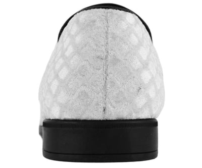 Amali Felix Ice Velvet Loafers Women’s Embossed Slip On