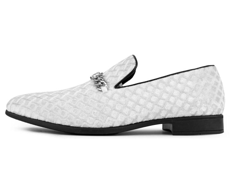 Amali Felix Ice Velvet Loafers Women’s Embossed Slip On
