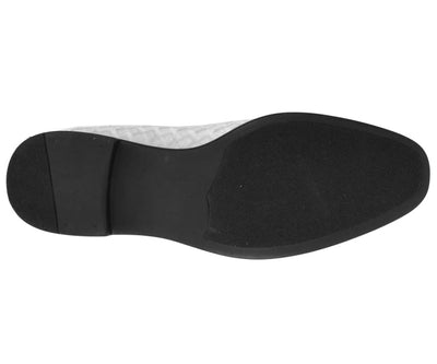 Amali Felix Ice Velvet Loafers Women’s Embossed Slip On