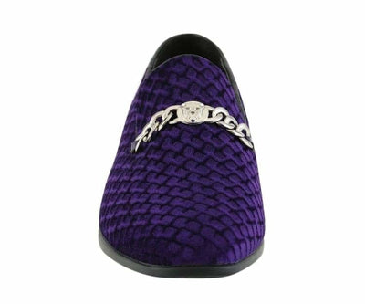 Amali Felix Purple Velvet Women’s Smoking Slipper