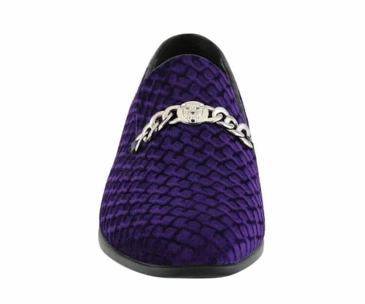 Amali Felix Purple Velvet Women’s Smoking Slipper