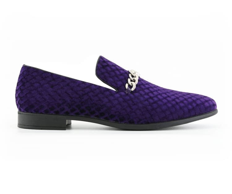 Amali Felix Purple Velvet Women’s Smoking Slipper