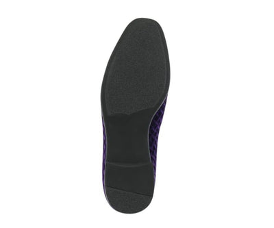 Amali Felix Purple Velvet Women’s Smoking Slipper