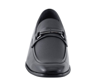 Amali Gerald Black Men’s Slip On Loafers Rubber Sole
