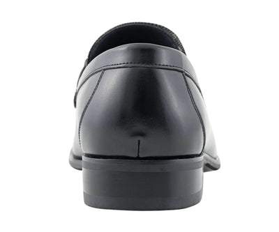 Amali Gerald Black Men’s Slip On Loafers Rubber Sole