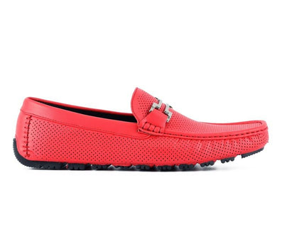 Amali Harry2 Red Men’s Smooth Driver Shoes