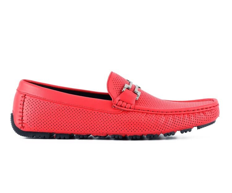 Amali Harry2 Red Men’s Smooth Driver Shoes