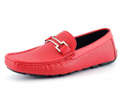 Amali Harry2 Red Men’s Smooth Driver Shoes