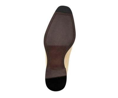 Amali Harvey Croc Men's Taupe Animal Print Sophisticated Oxford Shoes