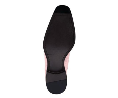Amali Harvey Croc Men's Pink Animal Print Sophisticated Oxford Shoes