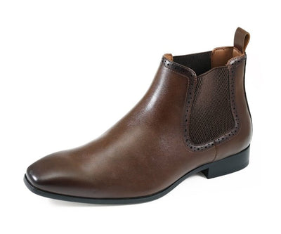 Amali Hayes Brown Men’s Wingtip Chelsea Boots