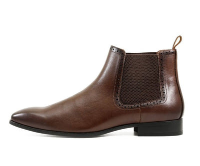 Amali Hayes Brown Men’s Wingtip Chelsea Boots