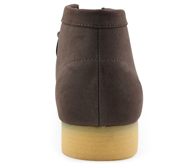Amali Jason High Top Men's Brown Suede Crepe Sole British Style Chukka Boots
