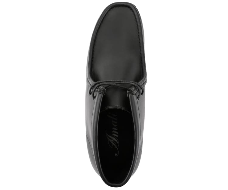 Amali Jason Men's Black Leather British Style Chukka Boots