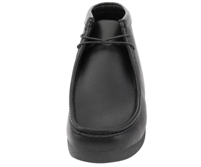 Amali Jason Men's Black Leather British Style Chukka Boots