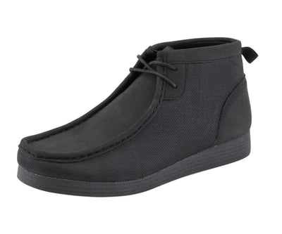 Amali Jason Men's Black Suede British Style Chukka Boots