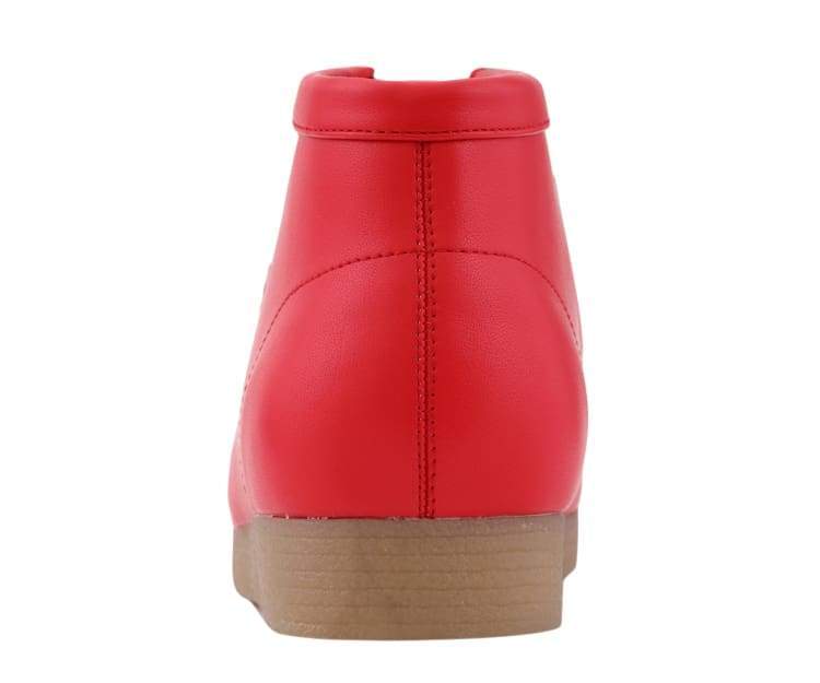 Amali Jason Men's Bright Red Suede British Style Chukka Boots
