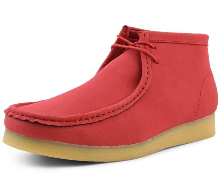 Amali Jason Men's Burnt Red Suede British Style Chukka Boots
