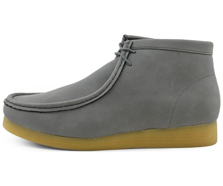 Amali Jason Men's Gray Suede British Style Chukka Boots