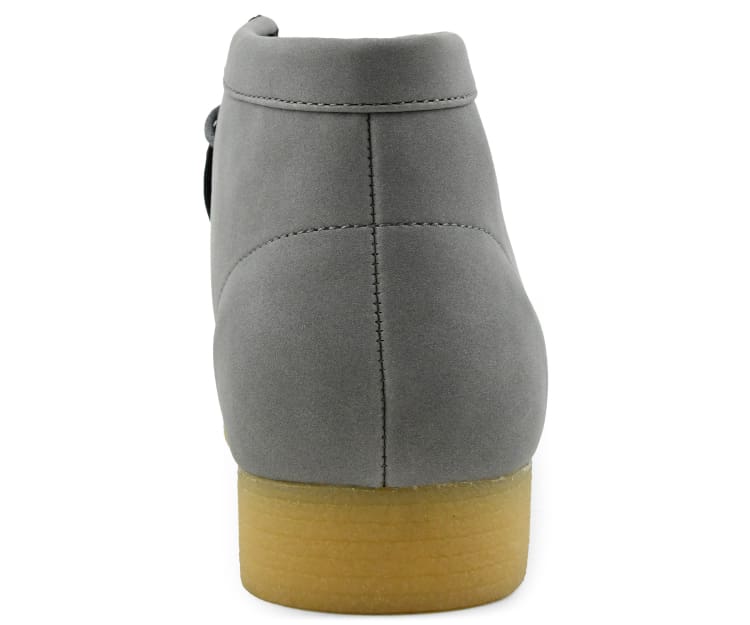Amali Jason Men's Gray Suede British Style Chukka Boots