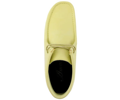 Amali Jason Men's Lime Yellow Suede British Style Chukka Boots