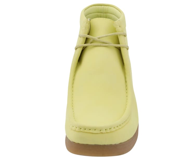 Amali Jason Men's Lime Yellow Suede British Style Chukka Boots