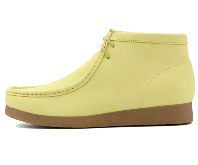 Amali Jason Men's Lime Yellow Suede British Style Chukka Boots