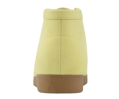 Amali Jason Men's Lime Yellow Suede British Style Chukka Boots