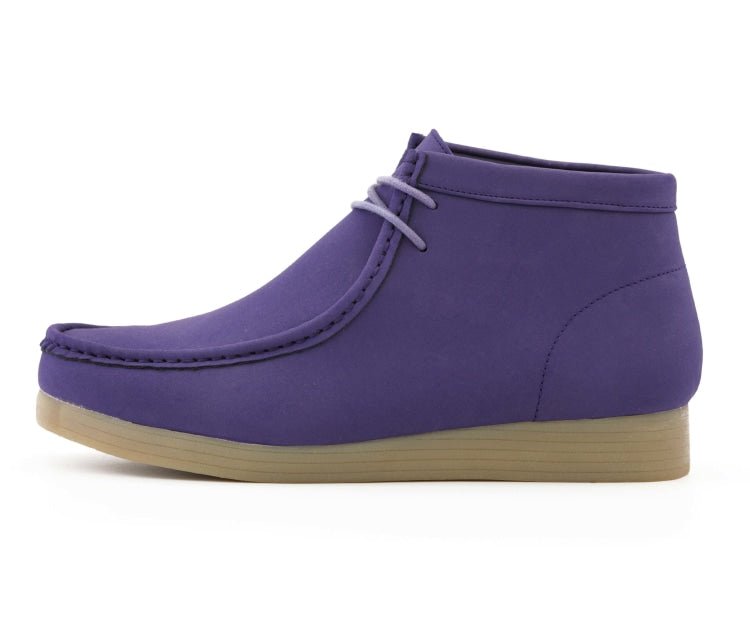 Amali Jason Men's Purple Suede British Style Chukka Boots