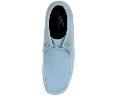 Amali Jason Men's Sky Blue Suede British Style Chukka Boots
