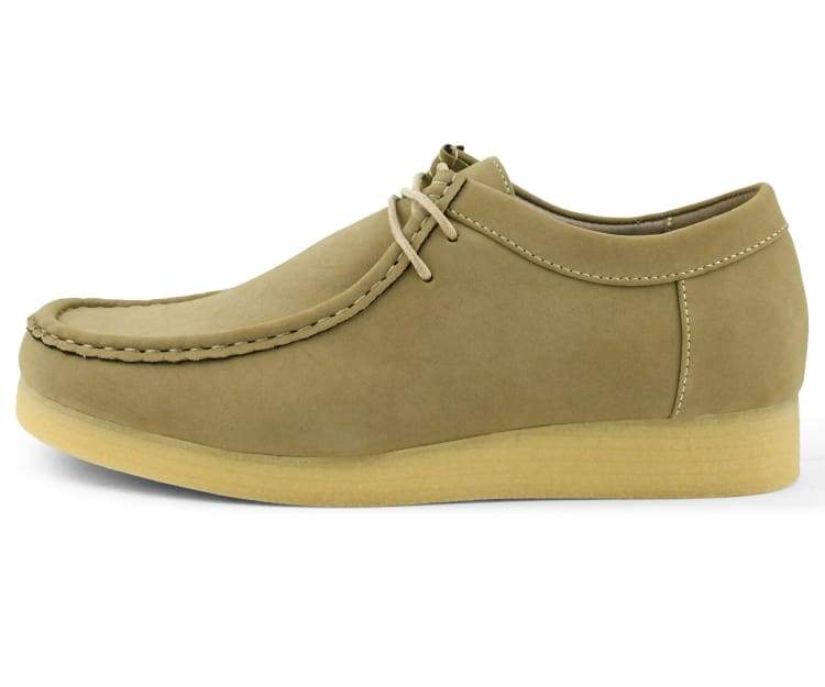 Amali Jason Men's Tan Suede Low Top Oxfords British Style Chukka Boots