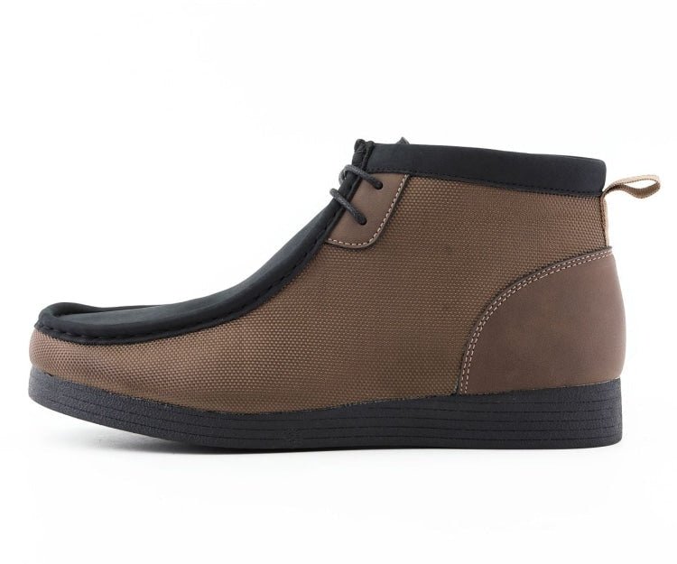 Amali Jason 3 Men's Black and Brown Suede British Style Chukka Boots