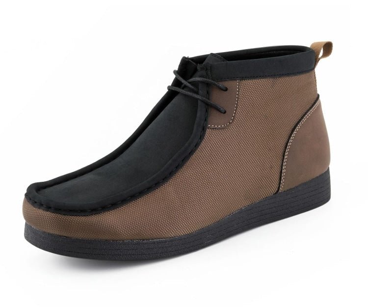 Amali Jason 3 Men's Black and Brown Suede British Style Chukka Boots