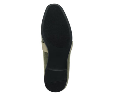 Amali Knight Men’s Olive Suede Velvet Casual Loafers