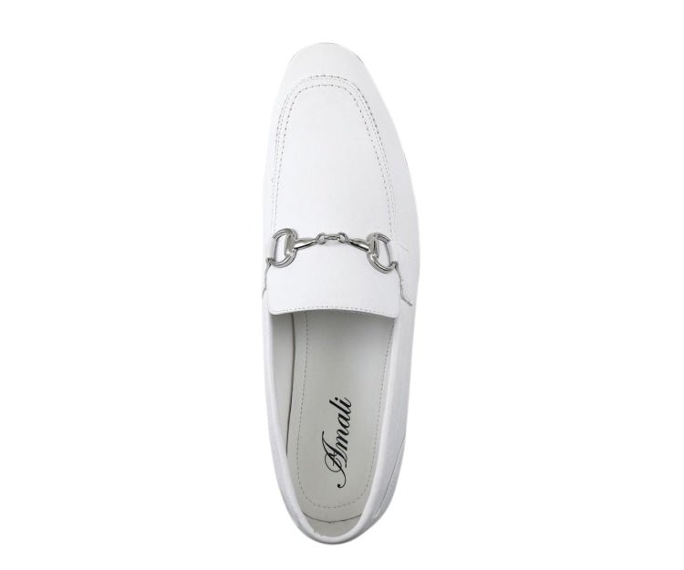 Amali Marco White Men’s Leather Loafers