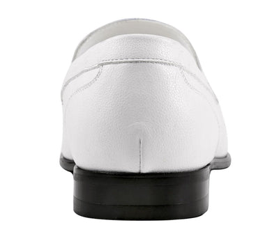 Amali Marco White Men’s Leather Loafers