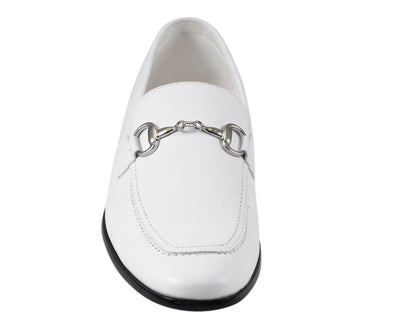 Amali Marco White Men’s Leather Loafers