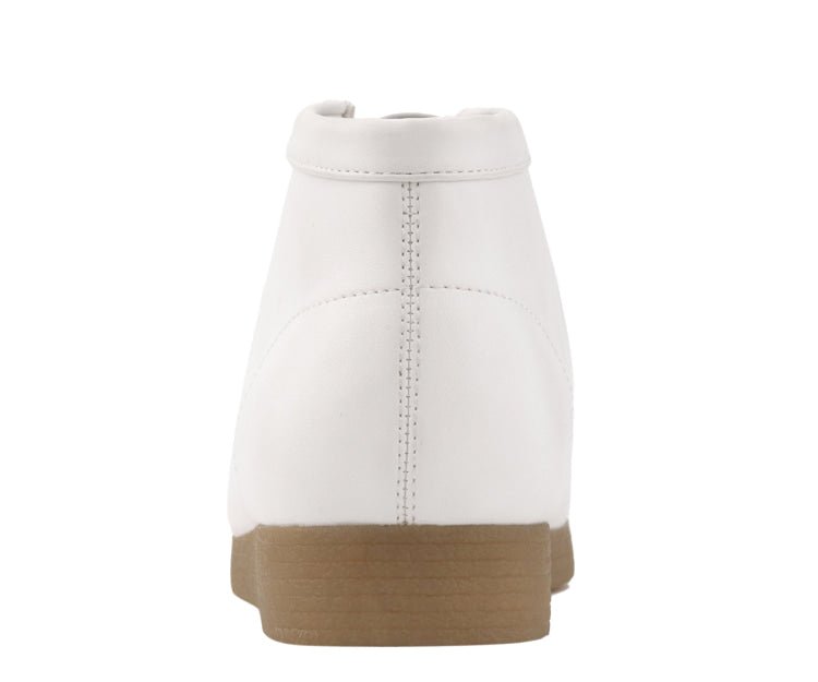 Amali Jason Men's White Smooth Suede British Style Chukka Boots