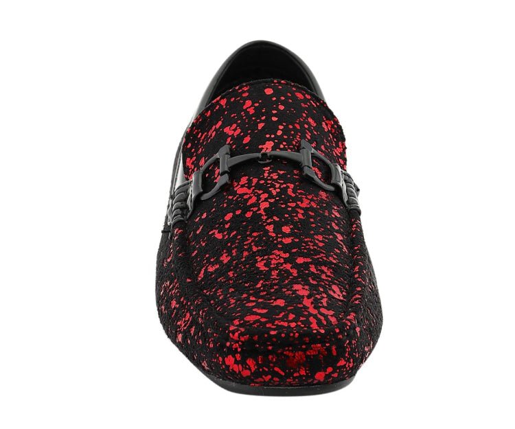 Amali Monty Crimson Elegance Men’s Loafers