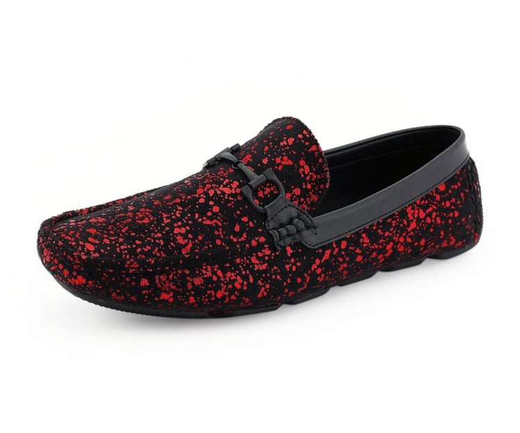Amali Monty Crimson Elegance Men’s Loafers