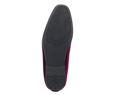 Amali Ornate Velvet Smoking Slippers For Men Black Velvet
