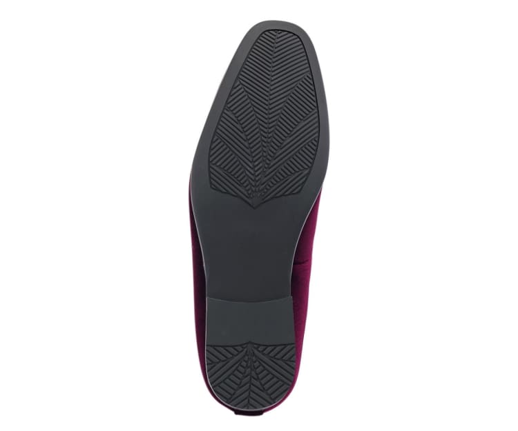 Amali Ornate Velvet Smoking Slippers For Men Black Velvet