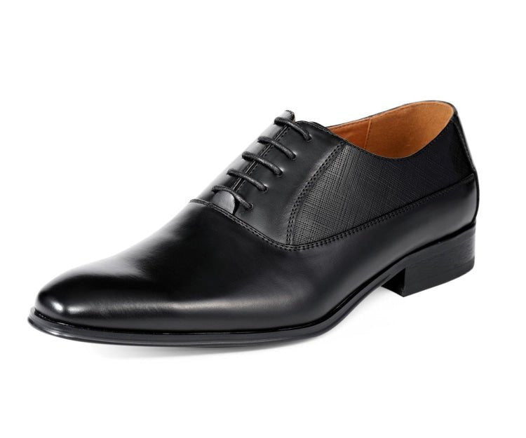 Amali Oso Classic Elegance Men’s Leather Black Oxfords