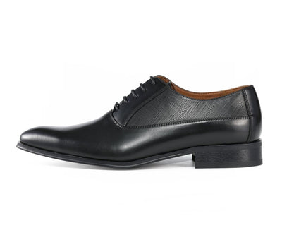 Amali Oso Classic Elegance Men’s Leather Black Oxfords