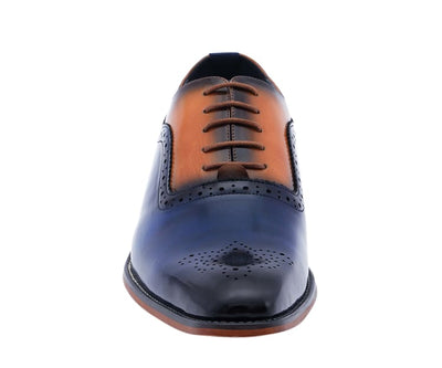 Amali Piedmont Men’s Cap Toe Oxford Black Leather Shoes