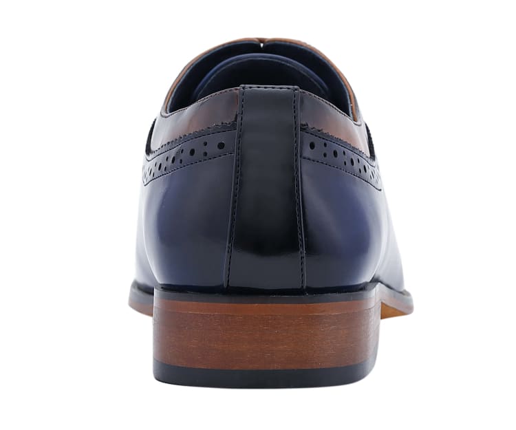 Amali Piedmont Men’s Cap Toe Oxford Black Leather Shoes