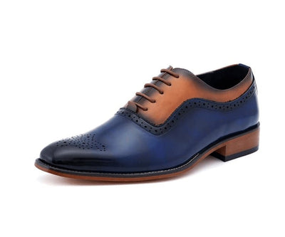 Amali Piedmont Men’s Cap Toe Oxford Black Leather Shoes