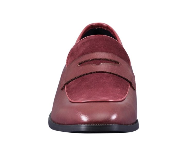Amali Rian Red Luxe Loafers Men’s Leather