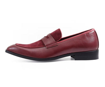 Amali Rian Red Luxe Loafers Men’s Leather