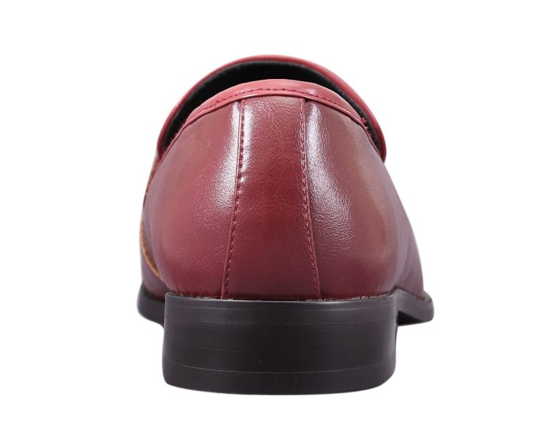 Amali Rian Red Luxe Loafers Men’s Leather